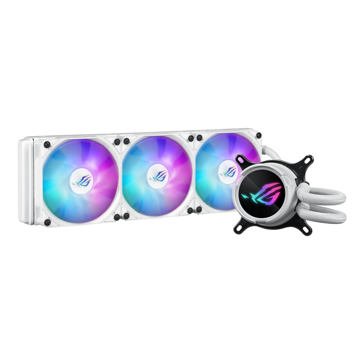 ASUS ROG Strix LC III 360 ARGB CPU Liquid Cooling, 360mm Radiator, 3x ROG STRIX AF-12S ARGB 120mm Fans White ASUS ROG Strix LC III 360 ARGB CPU Liquid Cooling, 360mm Radiator, 3x ROG STRIX AF-12S ARGB 120mm Fans White